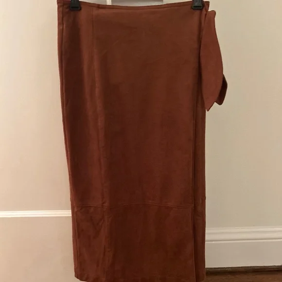 Suede Anthropologie midi skirt - Picture 1 of 4